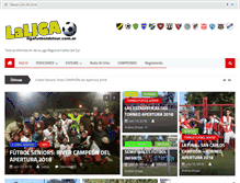 Tablet Screenshot of ligafutboldelsur.com.ar